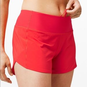 Lulu Lemon speed up shorts 4 inch inseam